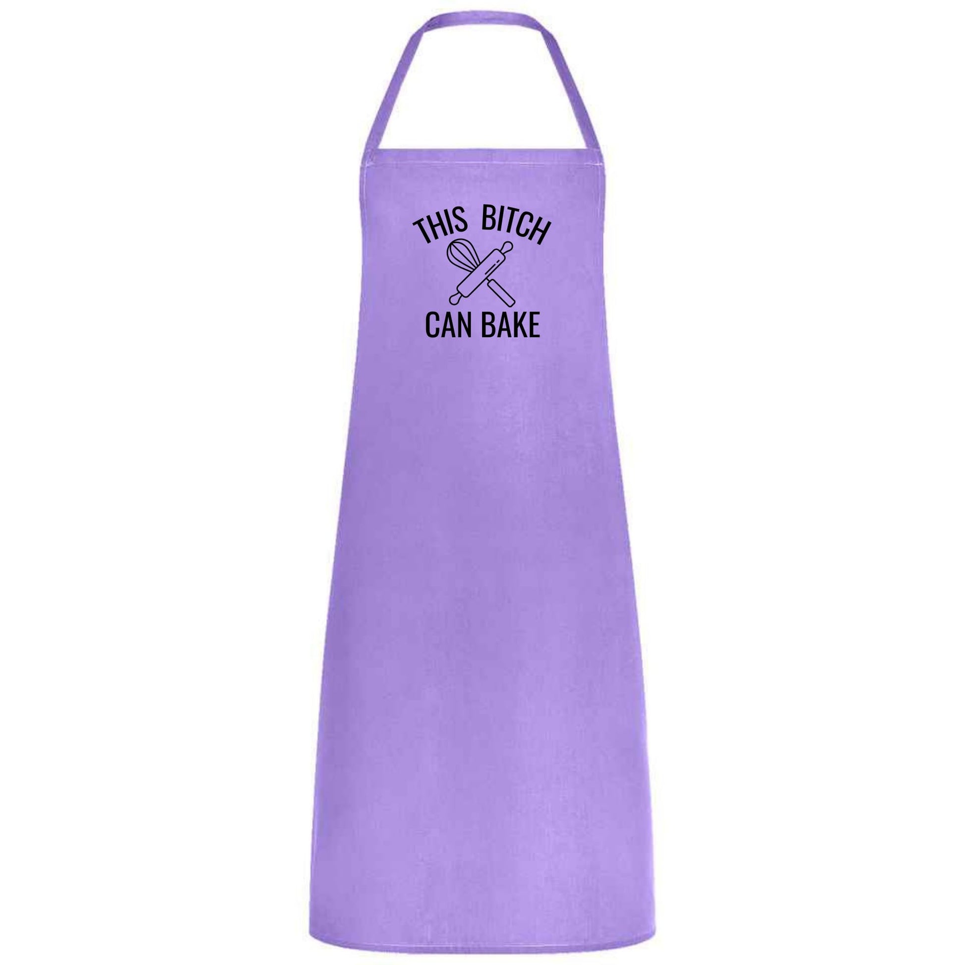 This Bitch Can Bake Funny Baking Apron for Women Multicolor Kitchen Apron Sassy Gift for Bakers Birthday Christmas Cooking - Top Tee