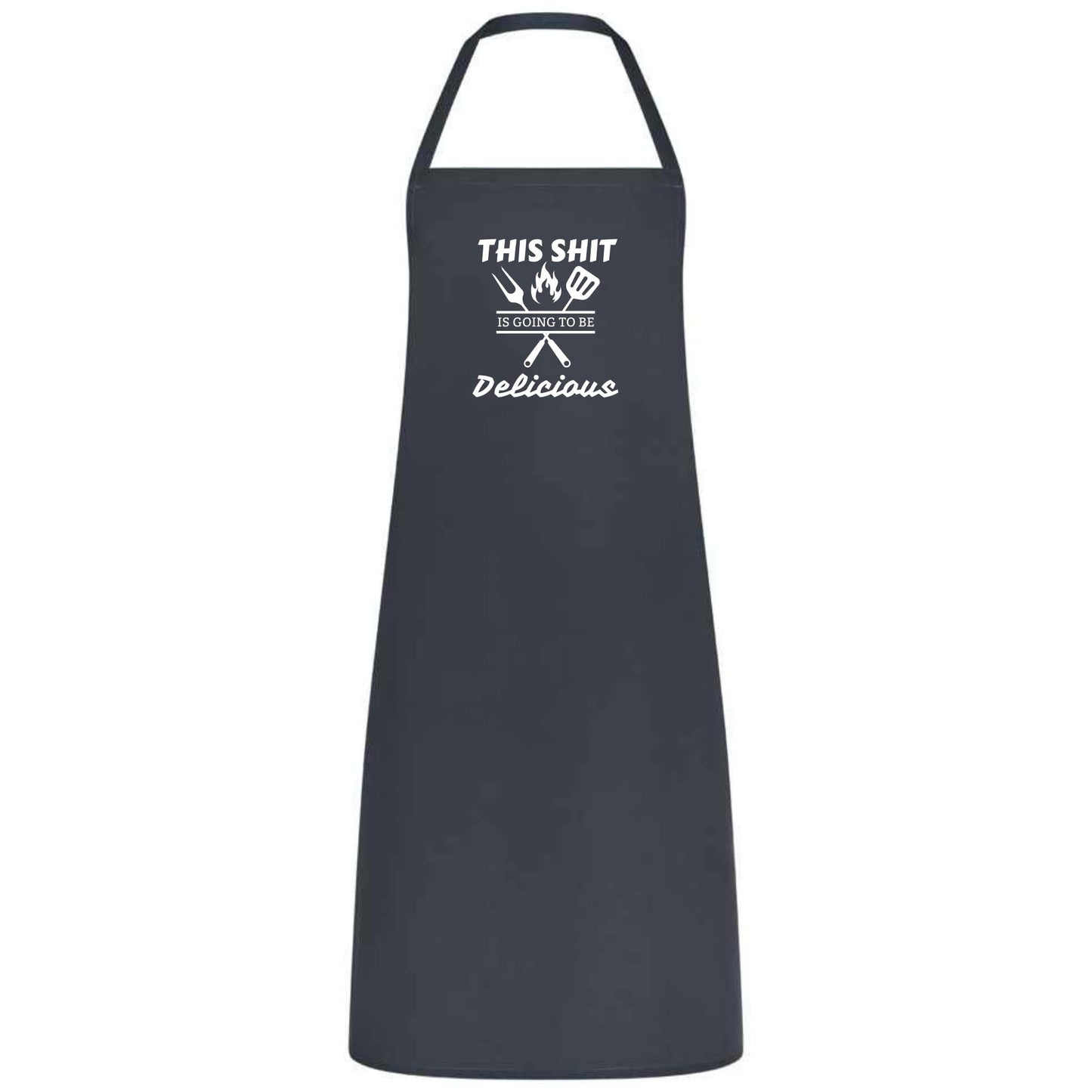 This Sh*t Is Going to Be Delicious Apron Funny Multicolor BBQ and Cooking Apron Unisex Chef Gift for Men and Women