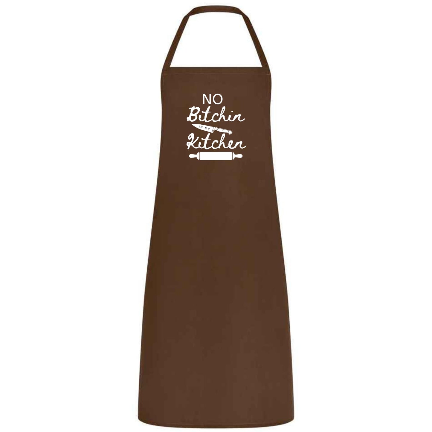 No Bitchin In My Kitchen Multicolor Apron Unisex Chef Waiter Waitress Gift for her him Perfect for Weddings BBQs Cooking