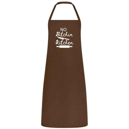 No Bitchin In My Kitchen Multicolor Apron Unisex Chef Waiter Waitress Gift for her him Perfect for Weddings BBQs Cooking