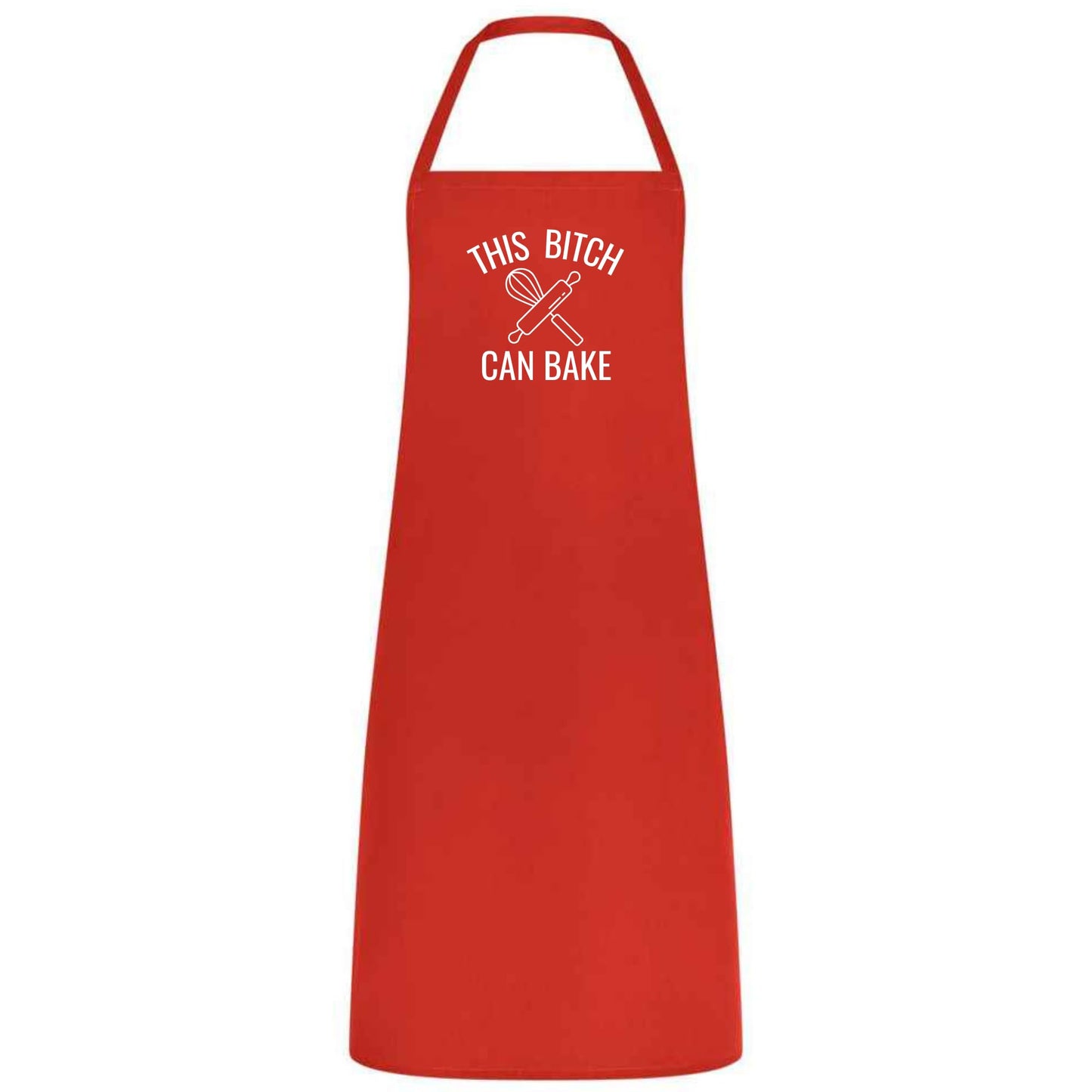 This Bitch Can Bake Funny Baking Apron for Women Multicolor Kitchen Apron Sassy Gift for Bakers Birthday Christmas Cooking