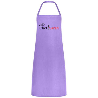 Personalised Chef Apron Custom Printed Multicolor Kitchen Apron with Name Cooking Apron for Men and Women Gift for Chef Home Cook Birthday