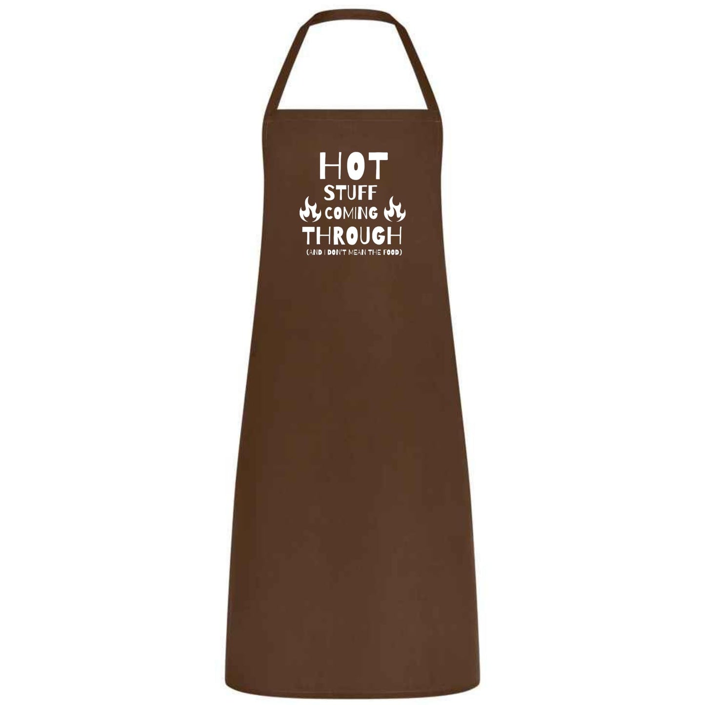 Funny Hot Stuff Coming Through Apron Multicolor Unisex Cooking Apron Chef, Waiter and Waitress Gift for Him or Her Wedding BBQ Kitchen Use