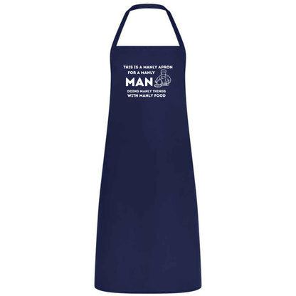 This Is a Manly Apron Funny Multicolor BBQ and Cooking Apron for Men Grill Master Gift for Him Father’s Day Weddings and Parties