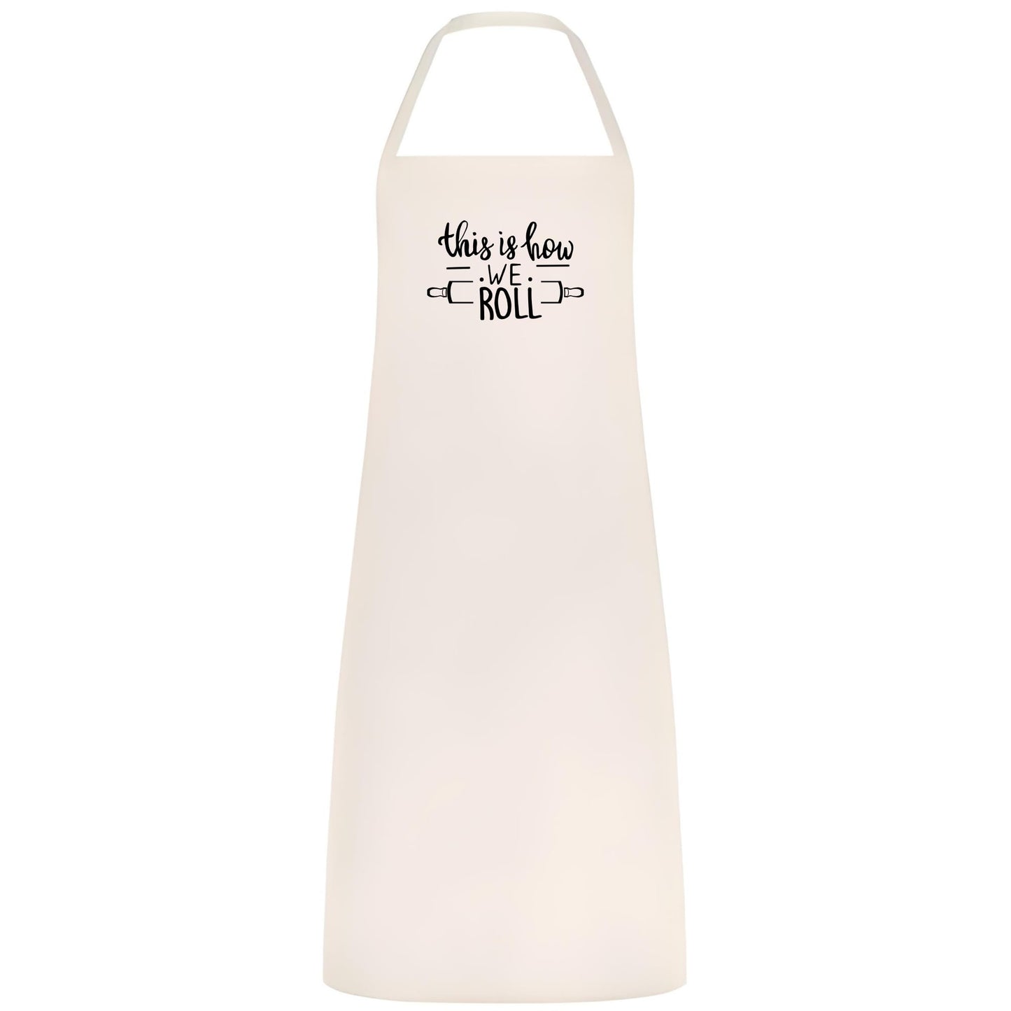 This Is How We Roll Apron Funny Baking Apron for Men and Women Multicolor Kitchen Apron Gift for Bakers Cooking Birthday Holiday
