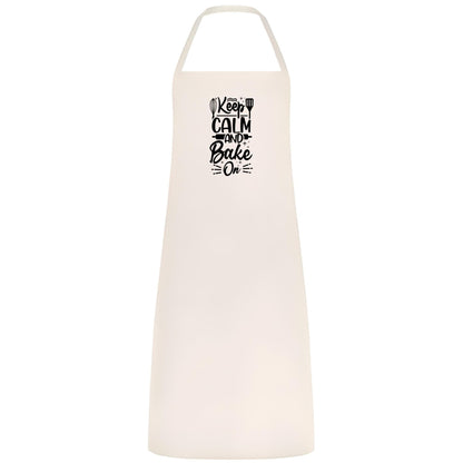 Keep Calm and Baker On Apron Funny Multicolor Baking Apron for Men and Women Kitchen Gift for Bakers Cooking Birthday and Holiday