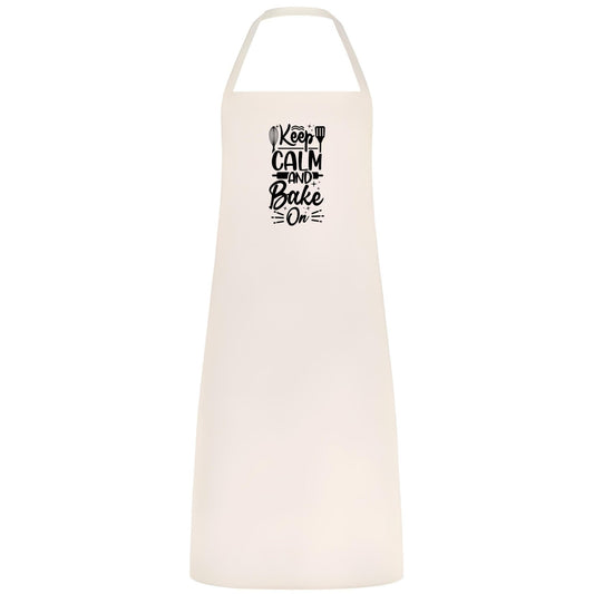 Keep Calm and Bake On - Funny Multicolour Baking Apron