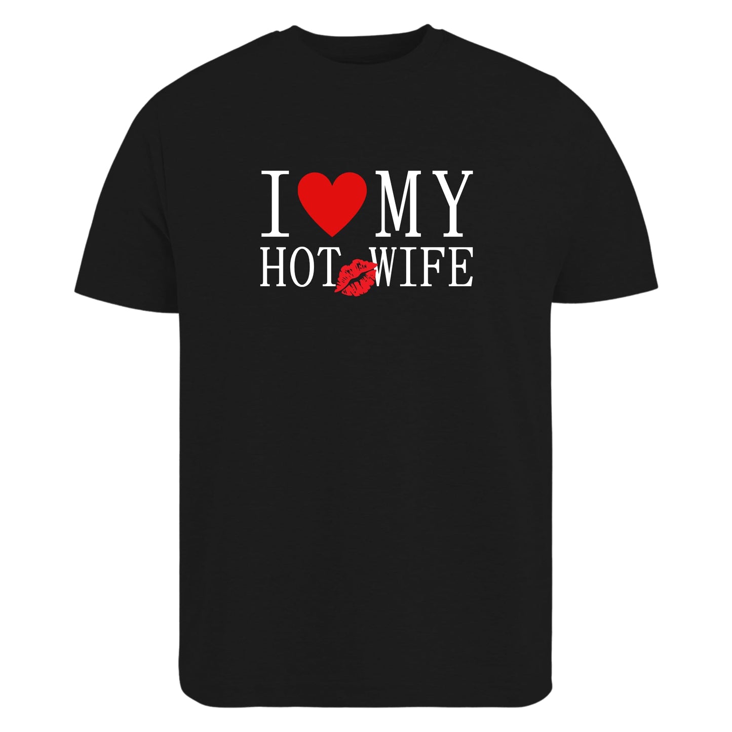 Be Buz I Love My Hot Wife T-Shirt Funny Husband Shirt Romantic Gift for Husband Cute Couple Tee Valentine’s Day - Top Tee