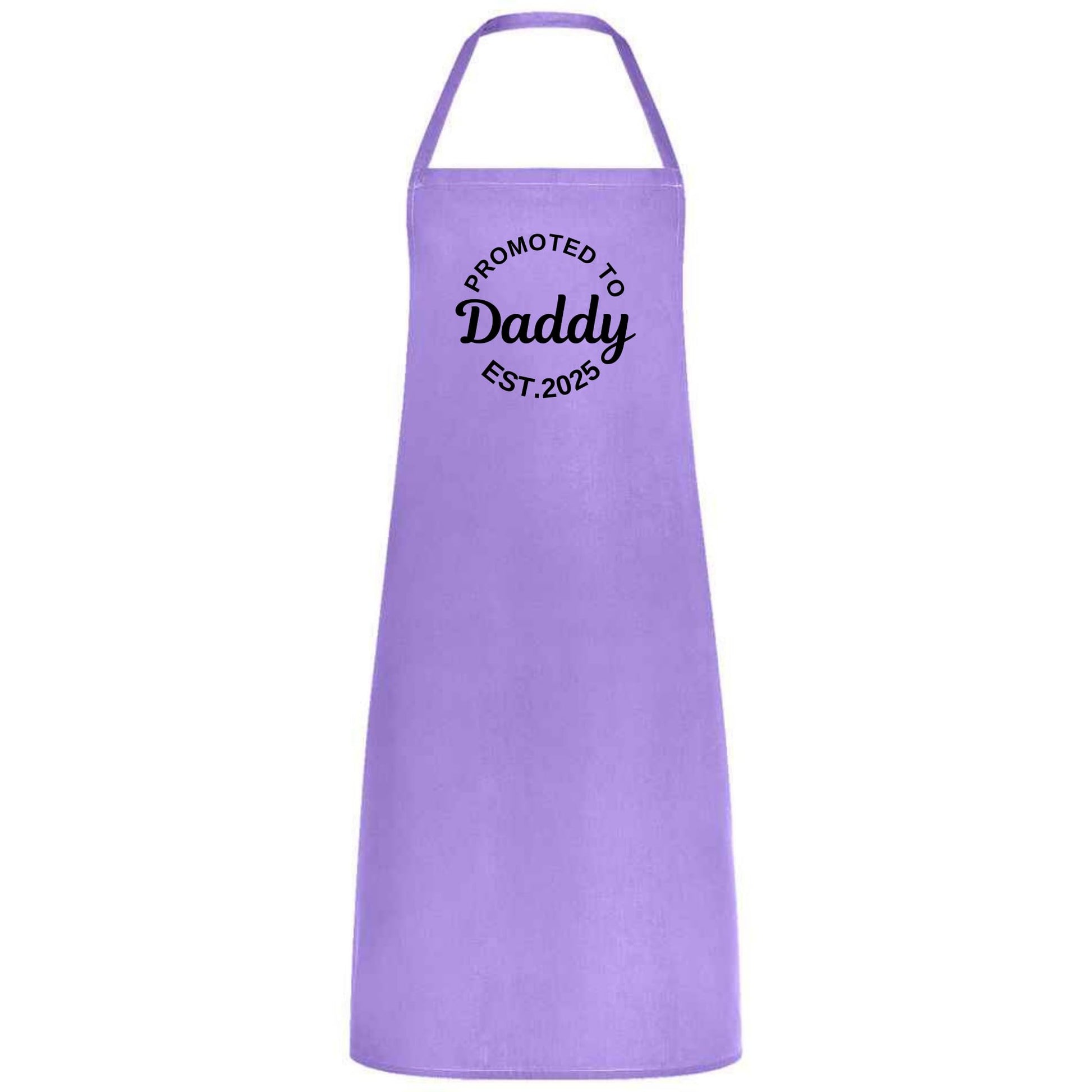 Be Buz Promoted to Daddy Est. 2025 Apron New Dad Gifts from Wife, Daughter, or Son Funny Father’s Day Apron for Dad or Husband Birthday Gift - Top Tee