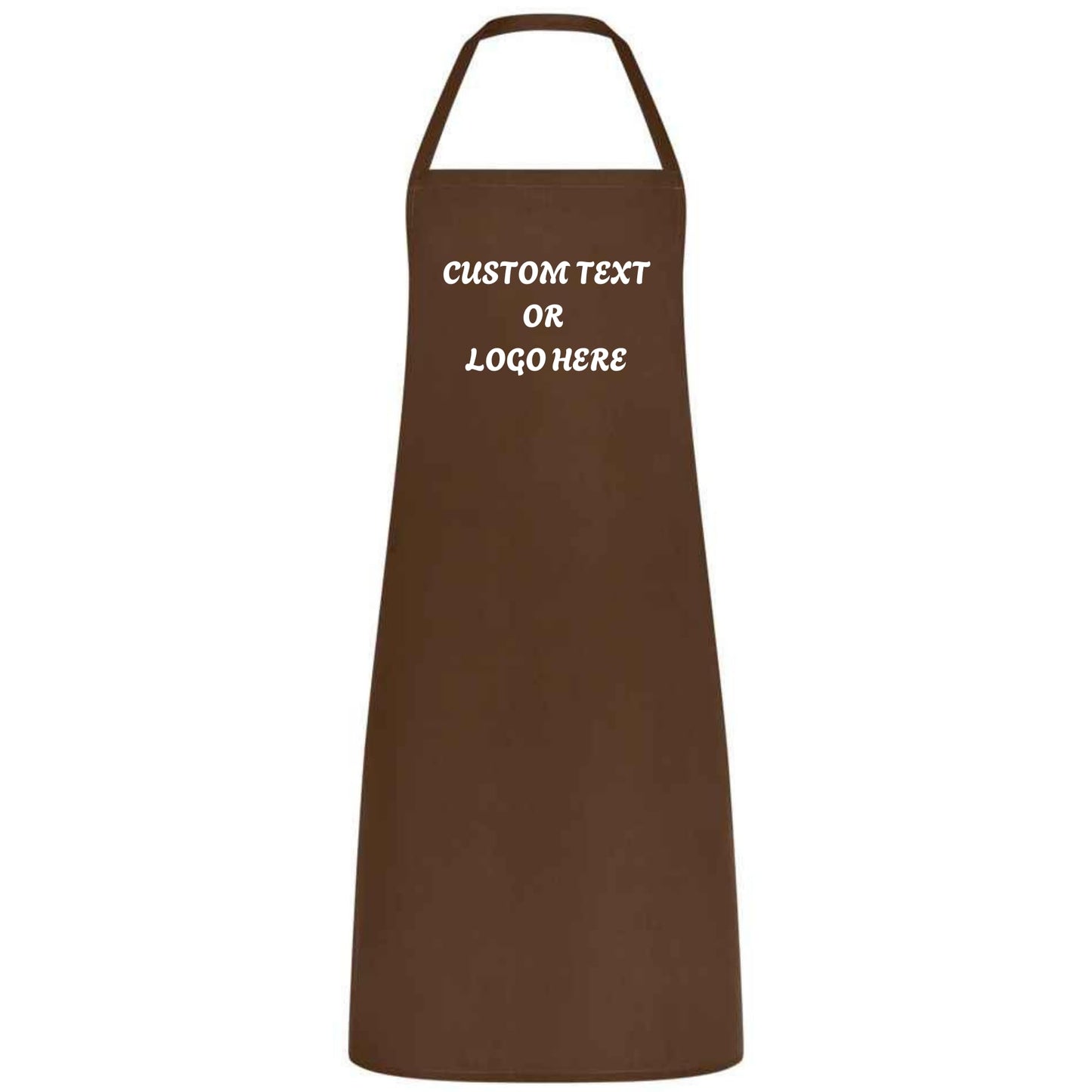Personalized Chef Apron with Logo or Text Custom Apron for Women Men Multicolor Cooking, Baking, BBQ, Waiter, Waitress, Wedding Gift No Pockets