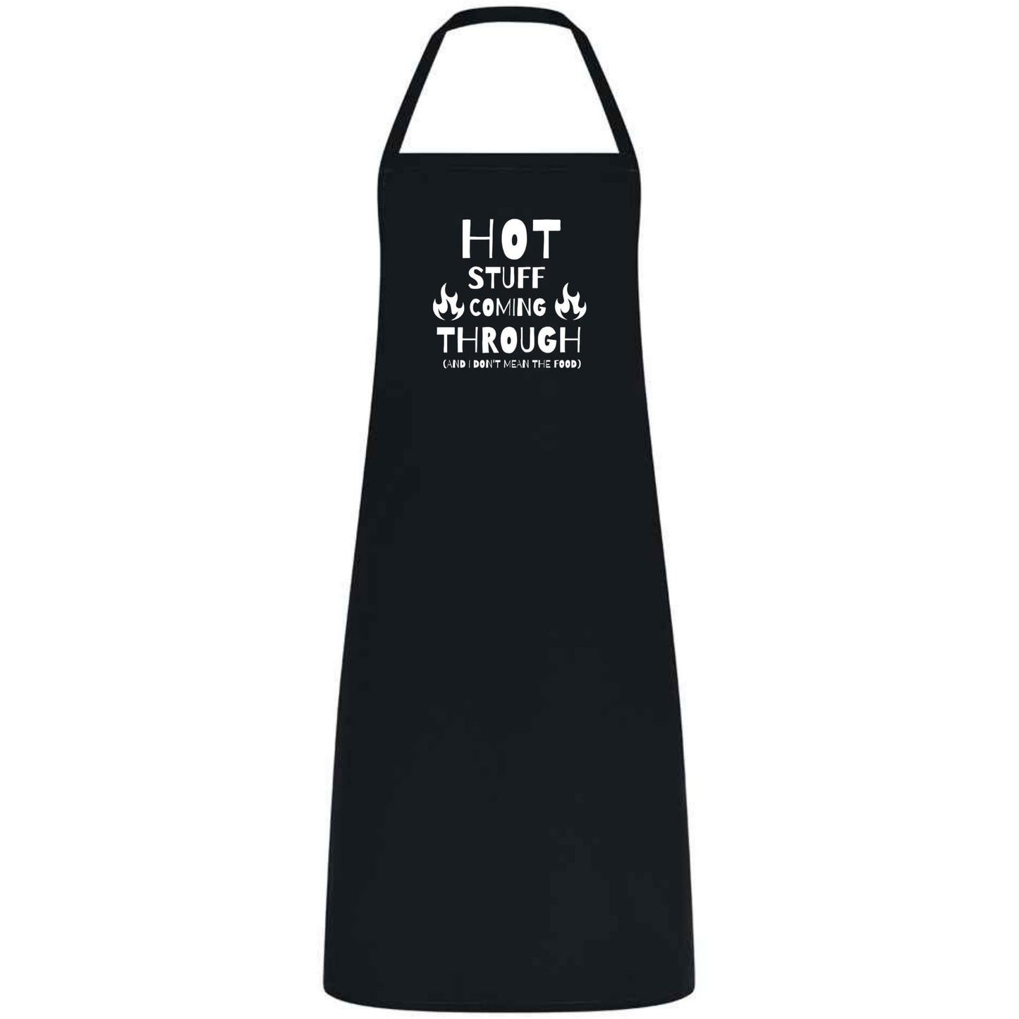 Funny Hot Stuff Coming Through Apron Multicolor Unisex Cooking Apron Chef, Waiter and Waitress Gift for Him or Her Wedding BBQ Kitchen Use
