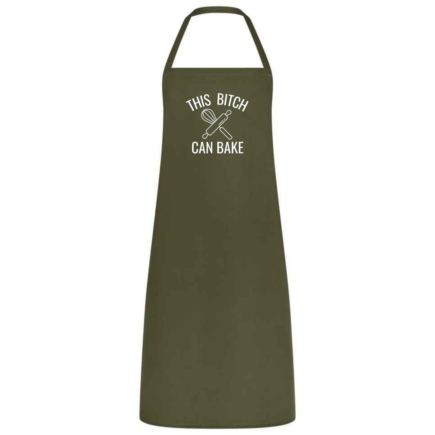 This Bitch Can Bake Funny Baking Apron for Women Multicolor Kitchen Apron Sassy Gift for Bakers Birthday Christmas Cooking