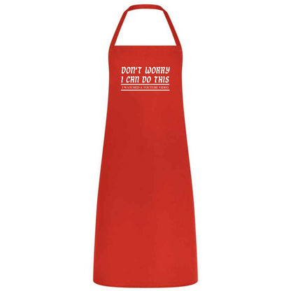 Don't Worry I Can do this I watched A YouTube Video Unisex Multicolor Apron Waiter Waitress Gift for her him Weddings BBQs Cooking