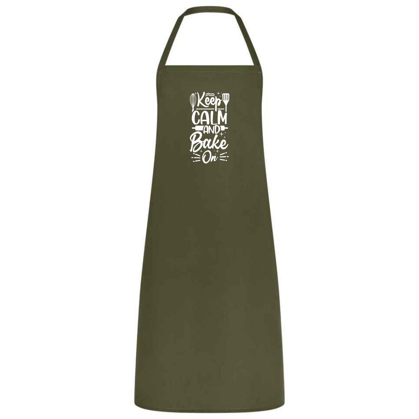 Keep Calm and Baker On Apron Funny Multicolor Baking Apron for Men and Women Kitchen Gift for Bakers Cooking Birthday and Holiday