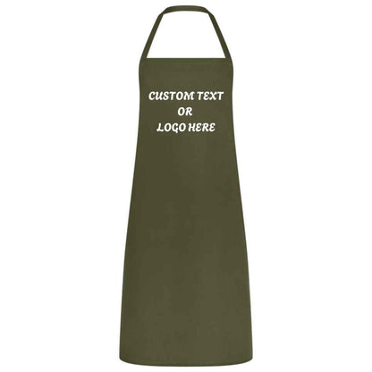 Personalized Chef Apron with Logo or Text Custom Apron for Women Men Multicolor Cooking, Baking, BBQ, Waiter, Waitress, Wedding Gift No Pockets