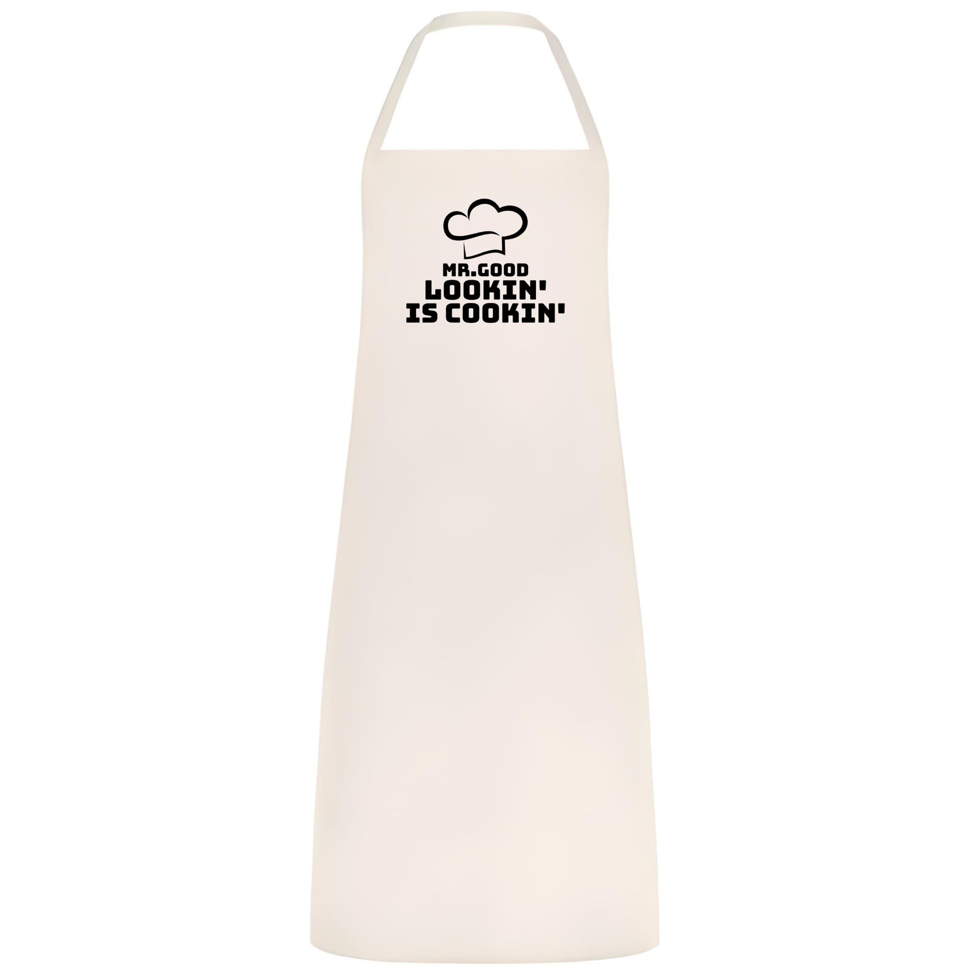 Mr Good Lookin’ is Cookin’ Multicolor Apron Father's Day Gift Chef Waiter Gift for him Perfect for Weddings BBQs Cooking - Top Tee