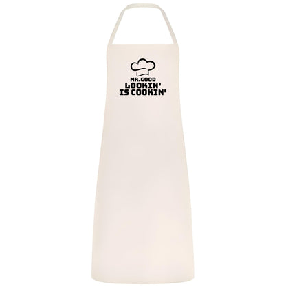 Mr Good Lookin’ is Cookin’ Multicolor Apron Father's Day Gift Chef Waiter Gift for him Perfect for Weddings BBQs Cooking