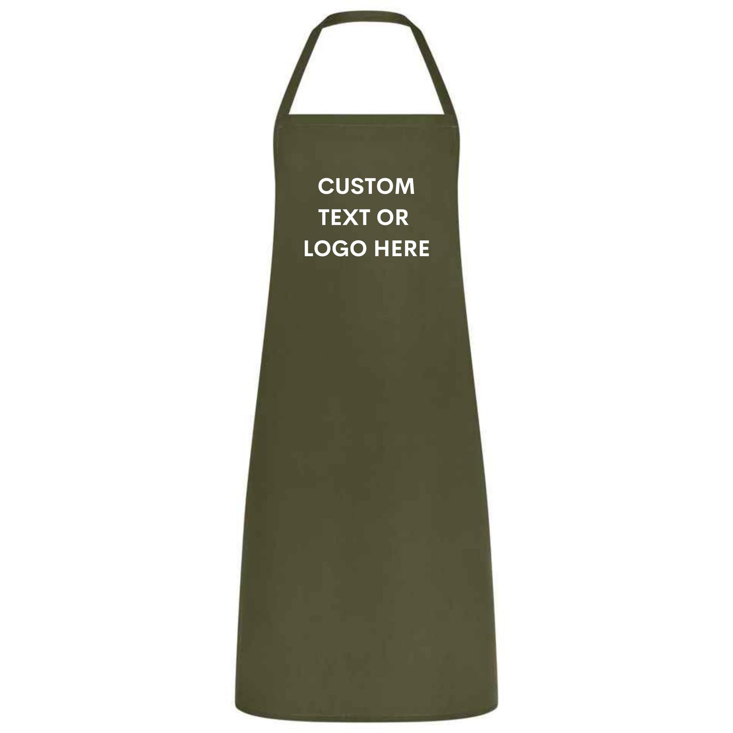 Personalized Chef Apron with Logo or Text Custom Apron for Women Men Multicolor Cooking, Baking, BBQ, Waiter, Waitress, Wedding Gift No Pockets