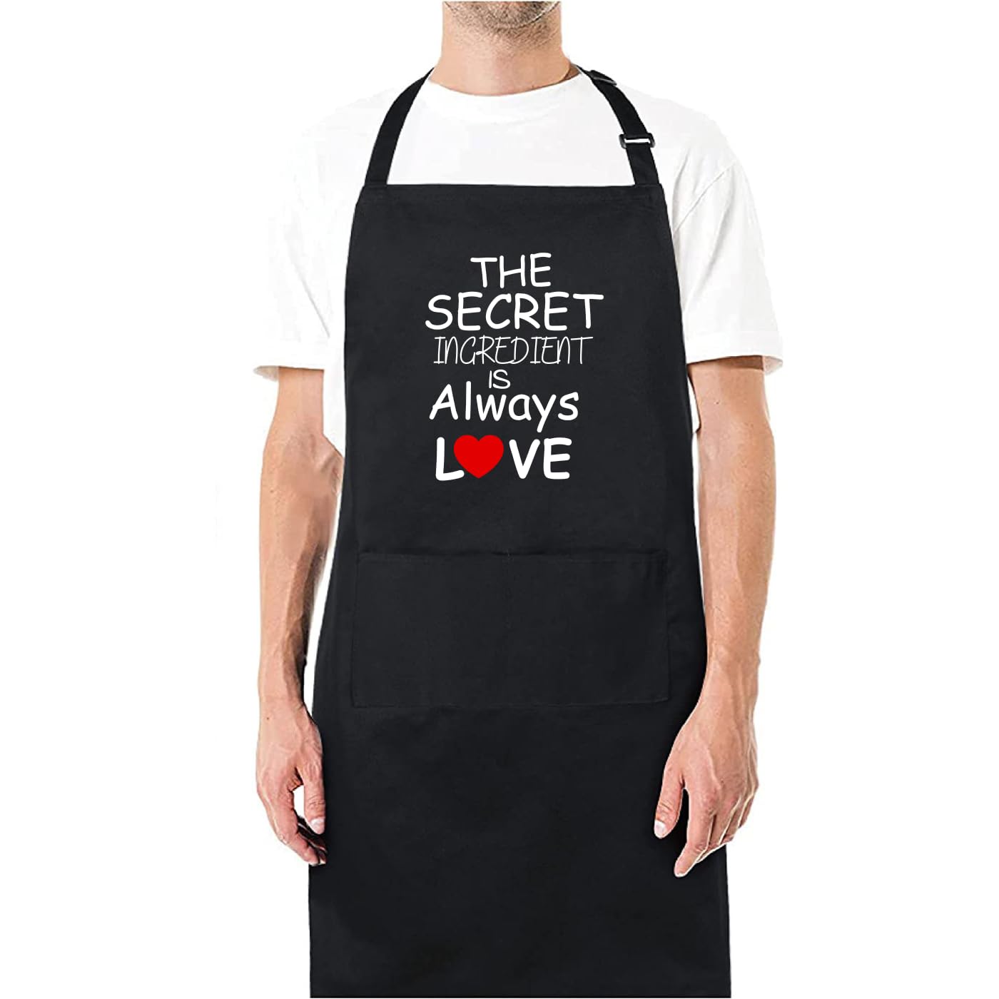 The Secret Ingredient is Always Love Funny Aprons for men Printed Apron Gift for Her Chef Apron Kitchen Apron BBQ Apron Gift Baking Apron Father Day Gift
