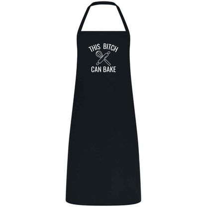 This Bitch Can Bake Funny Baking Apron for Women Multicolor Kitchen Apron Sassy Gift for Bakers Birthday Christmas Cooking