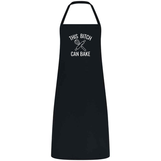 This Bitch Can Bake Funny Baking Apron for Women Multicolor Kitchen Apron Sassy Gift for Bakers Birthday Christmas Cooking