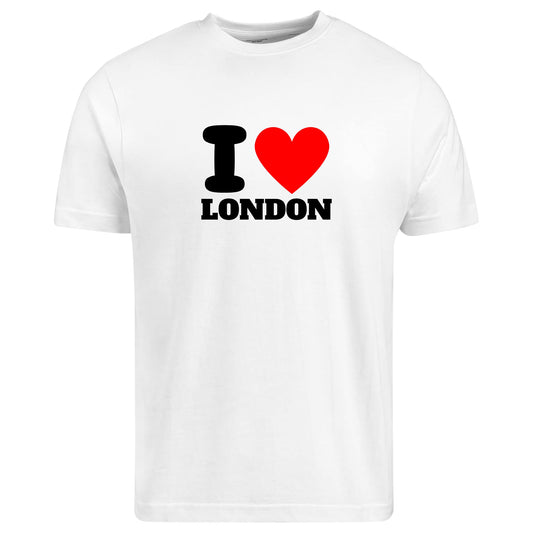 Be Buz I Love London T-Shirt Unisex Graphic Tee with Classic Heart Design Trendy UK Souvenir Shirt for Men and Women Travel Gift, British City Pride Shirt