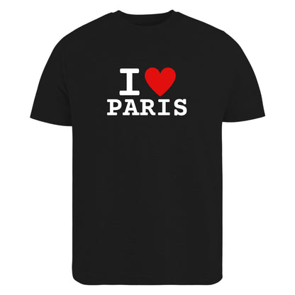 Be Buz I Love Paris T-Shirt Unisex Graphic Tee with Classic Heart Design Trendy France Souvenir Shirt for Men and Women French City Pride Tee - Top Tee