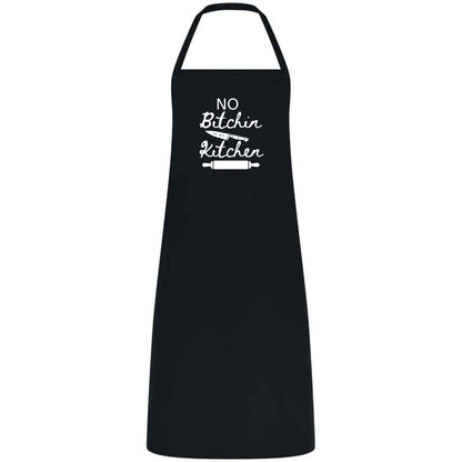 No Bitchin In My Kitchen Multicolor Apron Unisex Chef Waiter Waitress Gift for her him Perfect for Weddings BBQs Cooking