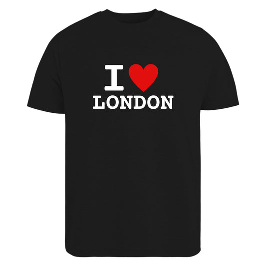 Be Buz I Love London T-Shirt, Unisex Cotton Graphic Tee, Classic Heart Design, British City Pride, Trendy UK Souvenir Shirt for Men and Women Travel Gift - Top Tee