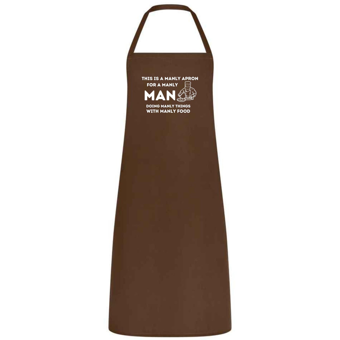 This Is a Manly Apron Funny Multicolor BBQ and Cooking Apron for Men Grill Master Gift for Him Father’s Day Weddings and Parties