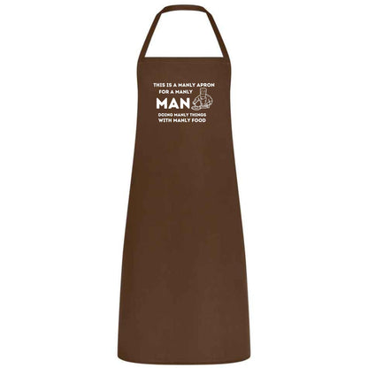 This Is a Manly Apron Funny Multicolor BBQ and Cooking Apron for Men Grill Master Gift for Him Father’s Day Weddings and Parties
