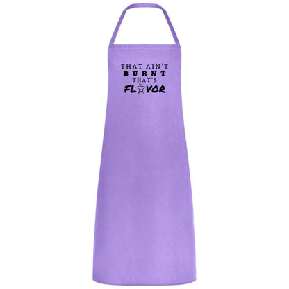 That Ain’t Burnt, That’s Flavor Apron Funny Multicolor BBQ and Grilling Apron for Men Dad, Husband and Father’s Day Gift