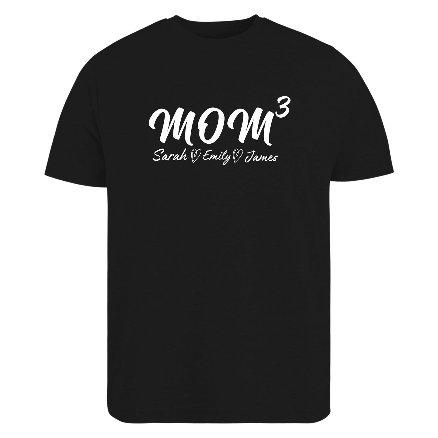 Be Buz Custom Mom T-Shirt with Kids’ Names Personalized Family Name Tee Custom Shirt for Mom Gift from Children Mama Life T-Shirt