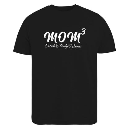 Be Buz Custom Mom T-Shirt with Kids’ Names Personalized Family Name Tee Custom Shirt for Mom Gift from Children Mama Life T-Shirt
