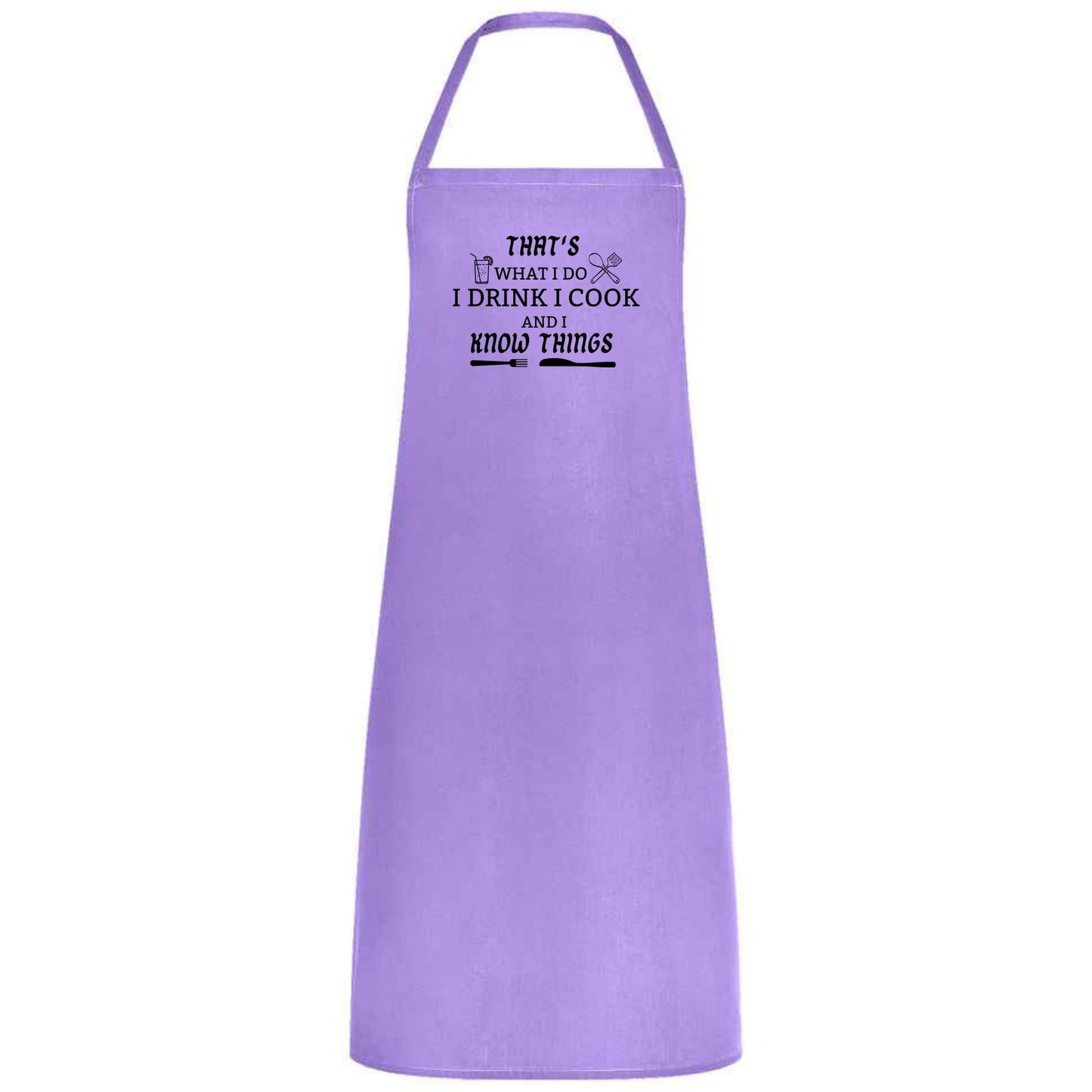 That’s What I Do I Drink and I Cook Apron Funny Multicolor BBQ and Kitchen Apron Unisex Chef Waiter and Waitress Gift for Him or Her