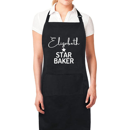 Personalised Star Baker Apron Custom Cooking Apron for Women and Men Star Baker Custom Apron gift for him her