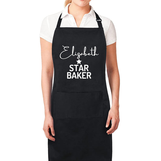 Personalised Star Baker Apron Custom Cooking Apron for Women and Men Star Baker Custom Apron gift for him her - Top Tee