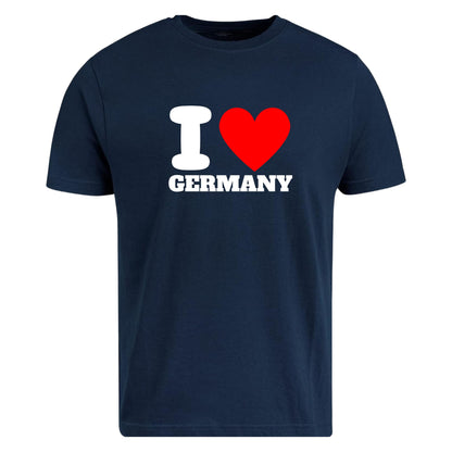 Be Buz I Love Germany T-Shirt Unisex Graphic Tee with Classic Heart Design Trendy Germany Souvenir Shirt for Men and Women Pride Tee