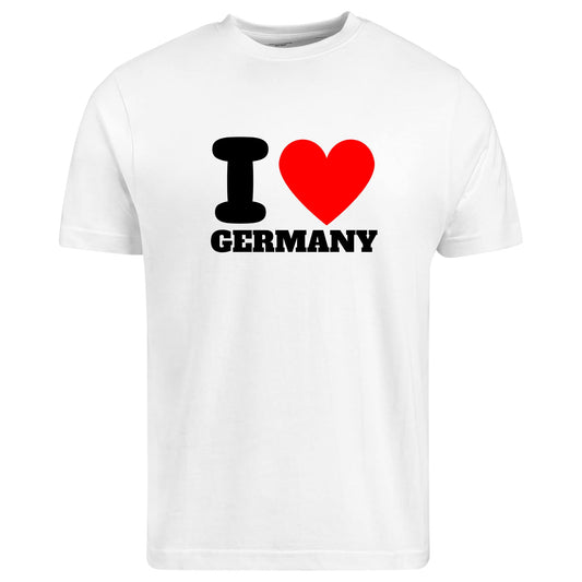 Be Buz I Love Germany T-Shirt Unisex Graphic Tee with Classic Heart Design Trendy Germany Souvenir Shirt for Men and Women Pride Tee