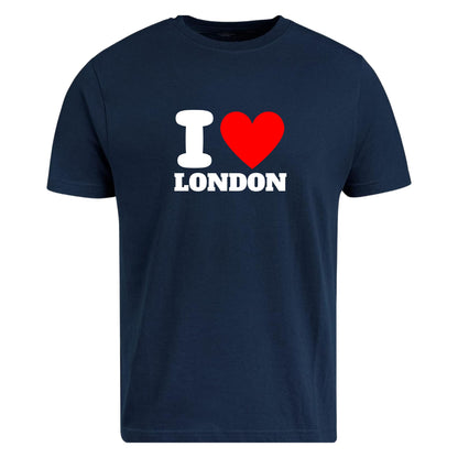 Be Buz I Love London T-Shirt Unisex Graphic Tee with Classic Heart Design Trendy UK Souvenir Shirt for Men and Women Travel Gift, British City Pride Shirt