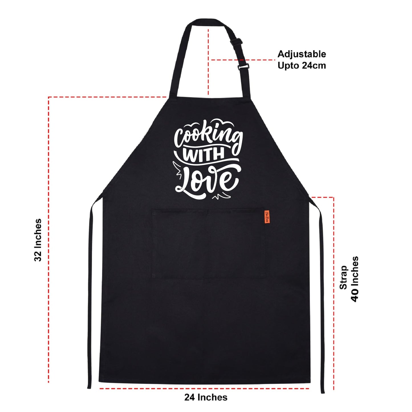 Cooking With Love Funny Aprons for men Printed Apron Gift for Her Chef Apron Kitchen Apron BBQ Apron Gift Baking Apron Father Day Gift