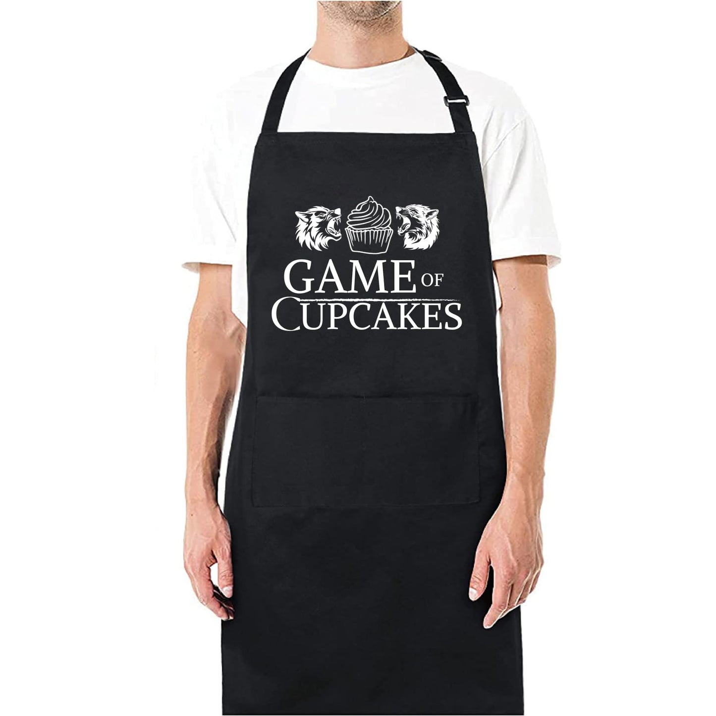 Game of Cupcakes Funny Aprons for men Printed Apron Gift for Her Chef Apron Kitchen Apron BBQ Apron Gift Baking Apron Father Day Gift