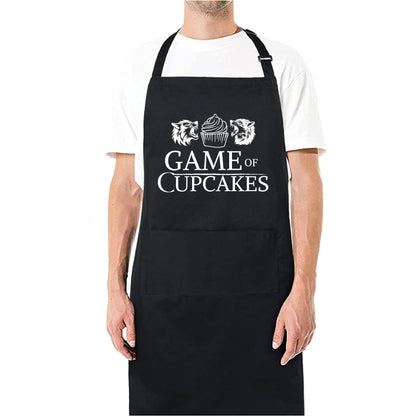 Game of Cupcakes Funny Aprons for men Printed Apron Gift for Her Chef Apron Kitchen Apron BBQ Apron Gift Baking Apron Father Day Gift