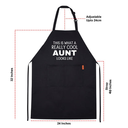 This is what a really cool Aunt looks like Funny Aprons for men Printed Apron Gift for Her Chef Apron Kitchen Apron BBQ Apron Gift Baking Apron Father Day Gift