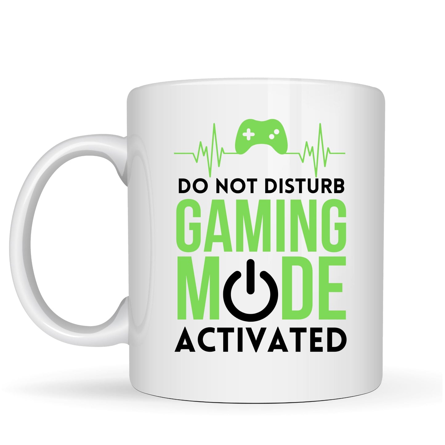 Be Buz Do Not Disturb Gaming Mode Activated Mug – Funny Gaming Coffee Mug for Gamers – 11oz White Ceramic Coffee Cup