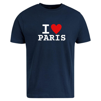 Be Buz I Love Paris T-Shirt Unisex Graphic Tee with Classic Heart Design Trendy France Souvenir Shirt for Men and Women French City Pride Tee - Top Tee