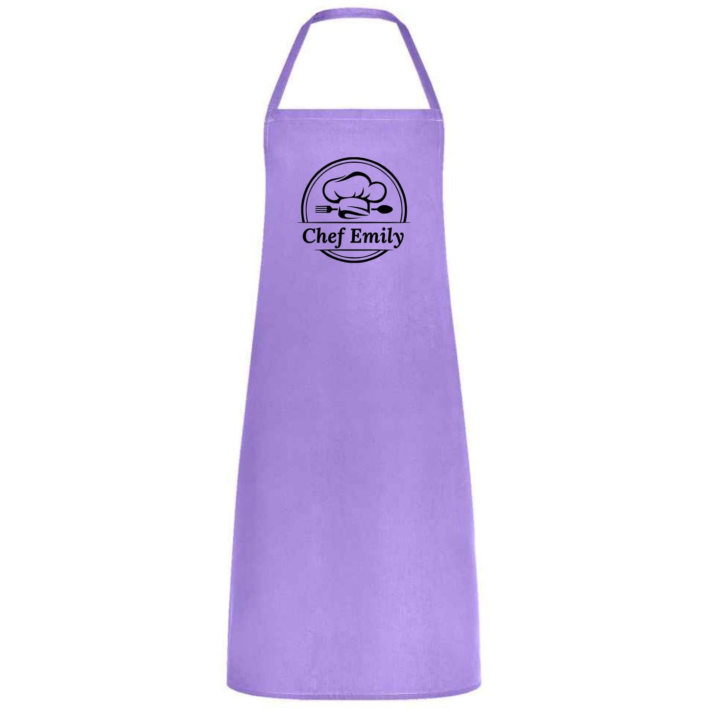 Personalized Chef Apron with Logo or Text Custom Apron for Women Men Multicolor Cooking, Baking, BBQ, Waiter, Waitress, Wedding Gift No Pockets
