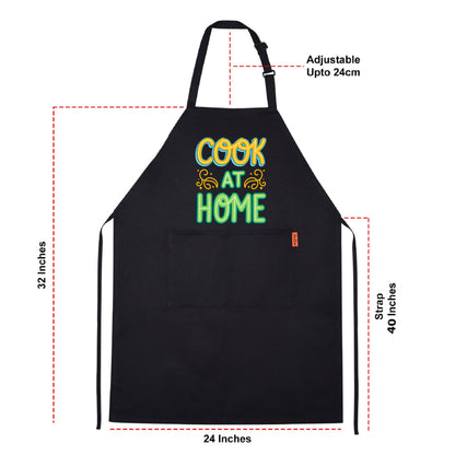 Cook At Home Funny Aprons for men Printed Apron Gift for Her Chef Apron Kitchen Apron BBQ Apron Gift Baking Apron Father Day Gift