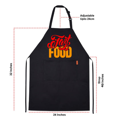 Fast Food Funny Aprons for men Printed Apron Gift for Her Chef Apron Kitchen Apron BBQ Apron Gift Baking Apron Father Day Gift