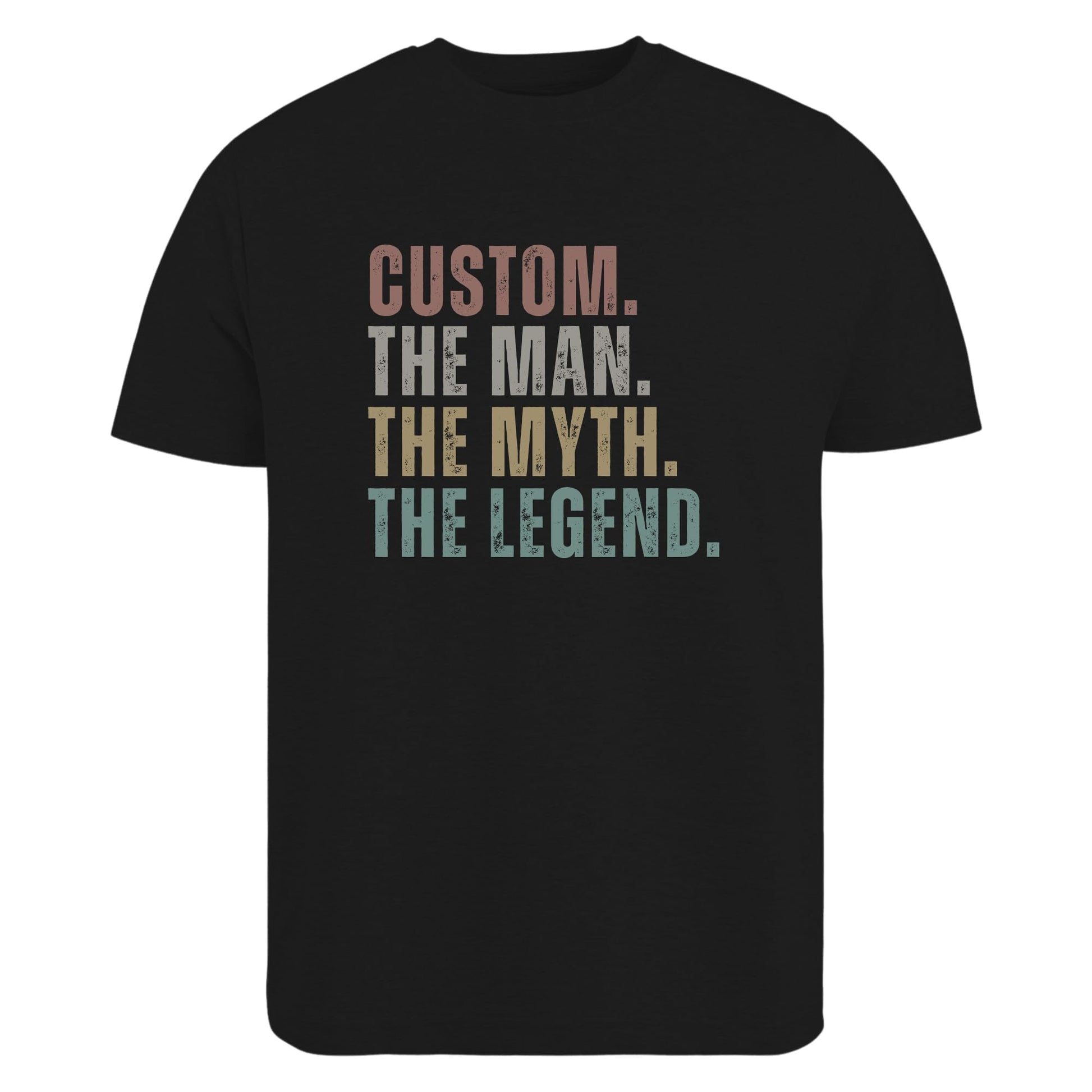 Be Buz The Man Myth Legend Men Personalized Name T-Shirt for Him Custom Men's Cotton Tee - Top Tee